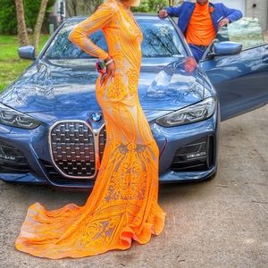 Custom made prom dress